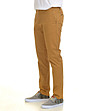 Памучен мъжки панталон в цвят охра Christian-3 снимка