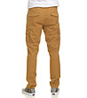 Мъжки памучен панталон в цвят охра Marino-1 снимка