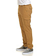 Мъжки памучен панталон в цвят охра Marino-2 снимка