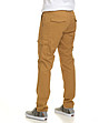 Мъжки памучен панталон в цвят охра Marino-3 снимка