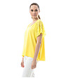 Асиметрична дамска жълта блуза Paula-2 снимка