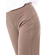 Дълъг дамски панталон в кафяв нюанс-3 снимка