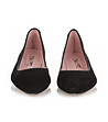 Черни дамски кожени обувки-3 снимка