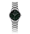 Сребрист мъжки часовник с тъмнозелен циферблат Tomi-0 снимка
