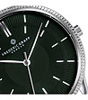 Сребрист мъжки часовник с тъмнозелен циферблат Tomi-2 снимка