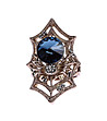 Масивен дамски пръстен със син кристал Swarovski-1 снимка