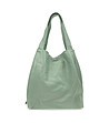 Зелена дамска кожена чанта Sara-2 снимка