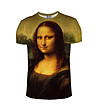 Тениска с принт Мона Лиза-0 снимка