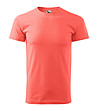 Мъжка памучна тениска в цвят корал Zan-0 снимка