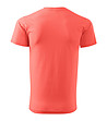Мъжка памучна тениска в цвят корал Zan-1 снимка