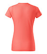 Памучна дамска тениска в цвят корал Celestina-1 снимка