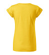 Дамска тениска в жълт меланж Alisha-1 снимка