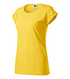 Дамска тениска в жълт меланж Alisha-2 снимка