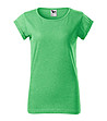 Дамска тениска в зелен меланж Alisha-0 снимка