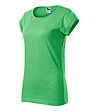 Дамска тениска в зелен меланж Alisha-2 снимка