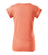 Дамска тениска в меланж на цвят корал Alisha-1 снимка