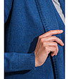 Дамска жилетка в синьо-3 снимка