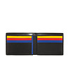 Мъжки черен портфейл с многоцветни джобове Caprera-1 снимка