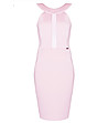 Розова рокля с тюлен детайл Coco-3 снимка