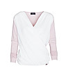 Дамска блуза в бяло и розово Melanie-3 снимка
