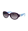 Дамски слънчеви очила в лилаво и синьо-0 снимка