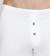 Бели памучни мъжки боксерки с копчета-4 снимка