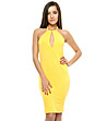 Памучна жълта рокля Dolce-0 снимка