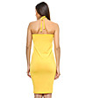 Памучна жълта рокля Dolce-1 снимка