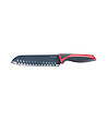 Нож сантоку в червено и черно 17 см-0 снимка