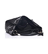 Черна дамска чанта с пискюли-3 снимка