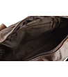 Unisex кожена чанта в цвят шоколад-2 снимка