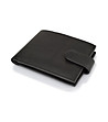 Елегантен черен мъжки кожен портфейл-1 снимка