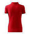 Дамска памучна червена тениска с яка Niki-1 снимка