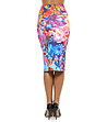 Многоцветна пола с абстрактен принт Agatha -1 снимка