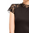 Черна дамска блуза Siena-1 снимка