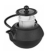 Черен чугунен чайник за индукционни котлони 1,2 л-1 снимка