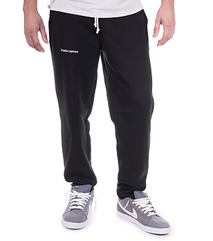 Спортно мъжко долнище в черно Boris снимка