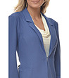 Дамско сако в цвят индиго-3 снимка