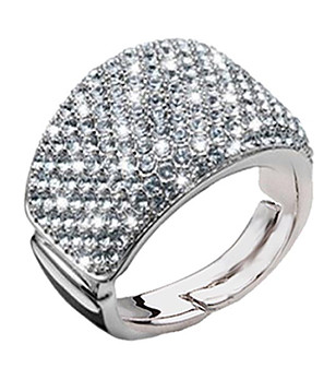 Дамски пръстен Promesa с кристали Swarovski снимка