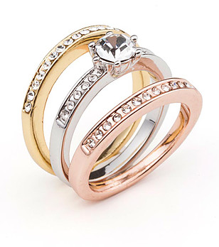 Дамски пръстен в три цвята Armonia снимка