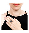Дамски пръстен с черни кристали Promesa-1 снимка