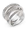 Дамски пръстен с покритие от бяло злато Aura-0 снимка