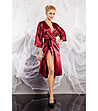 Дамски халат в цвят бордо Claret-0 снимка