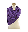 Лилав дамска плетен шал с вълна-0 снимка