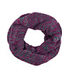 Дамски кръгъл шал в лилав меланж-0 снимка