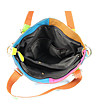 Многоцветна дамска чанта от естествена кожа Boni-4 снимка