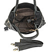 Черна дамска кожена чанта Darla-4 снимка
