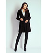 Черно дамско палто с вълна Alisa-0 снимка
