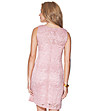 Дантелена къса розова рокля-1 снимка