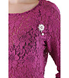 Дамска блуза във вишнев нюанс-3 снимка